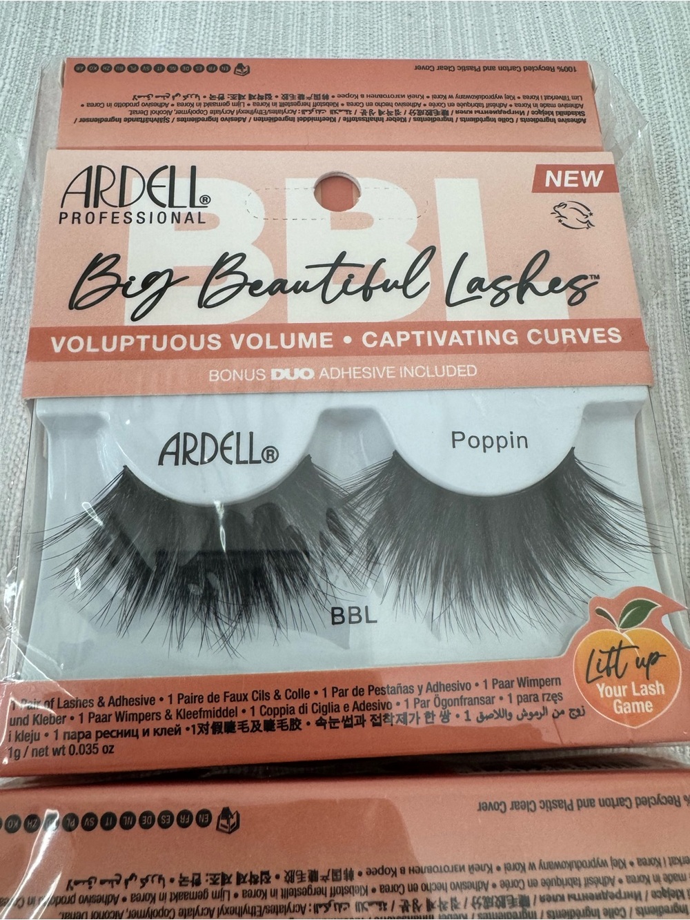 Ardell Big Beautiful Lashes BBL - Poppin (Black) 8 Pack Bundle